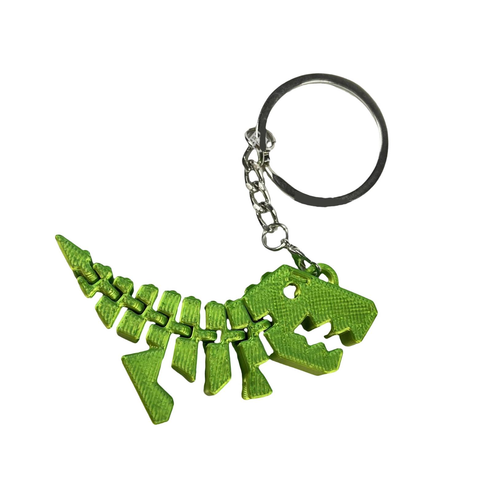 

Брелок с изображением динозавра, напечатанный на 3D-принтере, универсальный брелок с изображением динозавра, подвеска-шарм, подходящий для домашнего или офисного декора 1