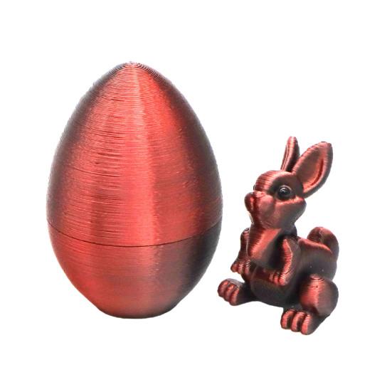 

Великоднє Прикраса-Яйце з Вушками Кролика з Рухомим Кроликом Всередині 3D-друкована Фігурка Кролика з Рухомими Суглобами Іграшка-Антистрес Декорація для Великодньої Вечірки C