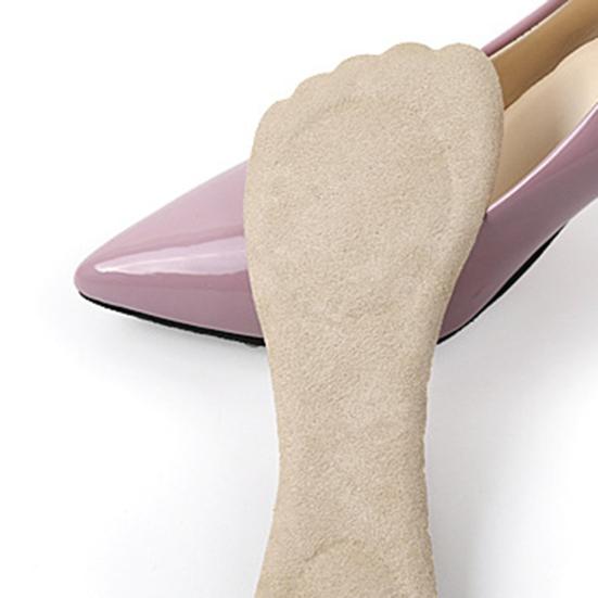 2 Paar High-Heels-Einlegesohlen, selbstklebend, schmerzlindernd, verhindern das Verrutschen der Füße, 3/4-Einsatzkissen für High Heels