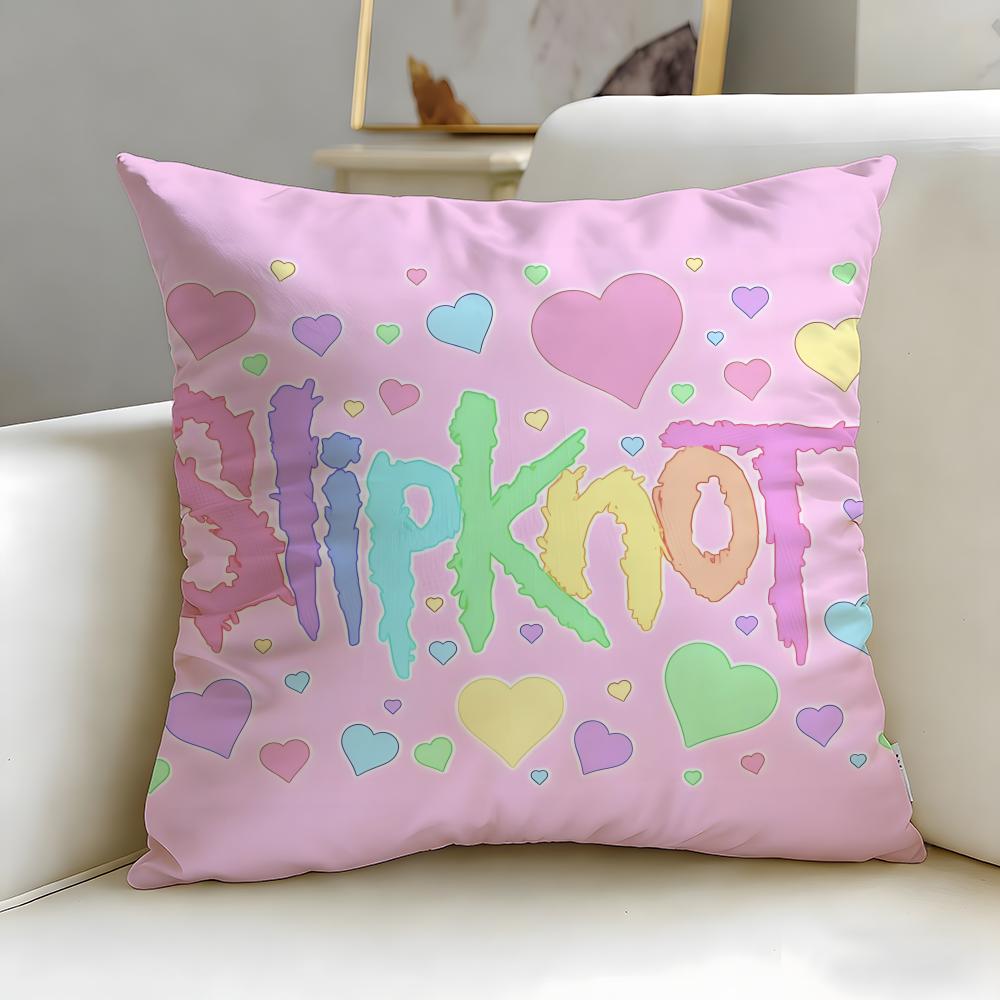 Classic Band Slipknot Cushion Cover Soft & Easy-Wash Pillow Case – Versatile For Couch, Bed, Travel And Office