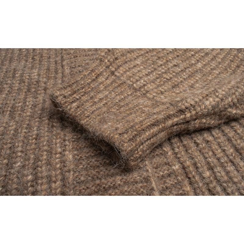 Herbst Frühling Cardigan Mäntel Damen Unifarben Langarm Locker Vintage Gestrickt Sanft Knöchellang Temperament Damen Streetwear