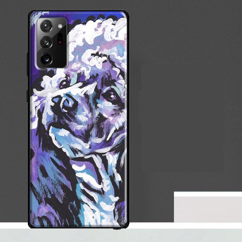 Cartoon Poodle Dog Case For Samsung Galaxy S25 Ultra S23 S22 S21 S24 Ultra S9 S10 S20 Plus S25 FE Phone Cover