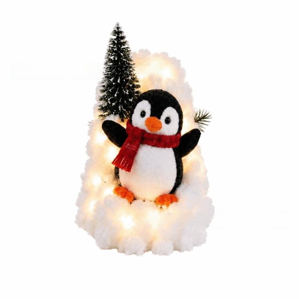 Illuminating Christmas Stair Snow Decor 40*20cm Snow Scene Decoration Party Decoration
