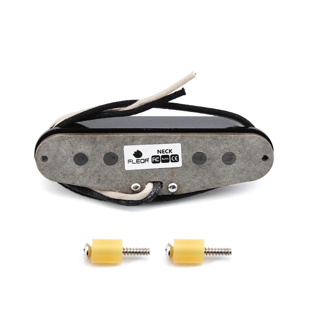 FLEOR 1pcs Electric Guitar Pickup Single Coil Alnico 5 Vintage Staggered ST SSS Fiber Bobbin Guitar Parts 52mm
