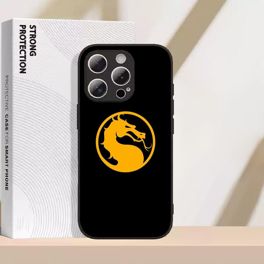Mor-tals Kombat fashion game design Phone Case For iPhone 16 15 14 13 12 11 Plus Pro Max High-end Luxury Magsafe Sheepskin