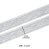 White Organza Handmade Beads Embroidery Barcode Diy Jewelry Window Trim Skirt Top Accessories Lace Accessories