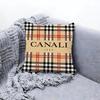 Cclassic C-Canali Cushion Cover Premium Comfort Reversible Pillow Cove -Two in One Design for Any Room & Car Interior