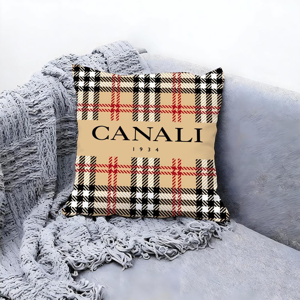 Cclassic C-Canali Cushion Cover Premium Comfort Reversible Pillow Cove -Two in One Design for Any Room & Car Interior