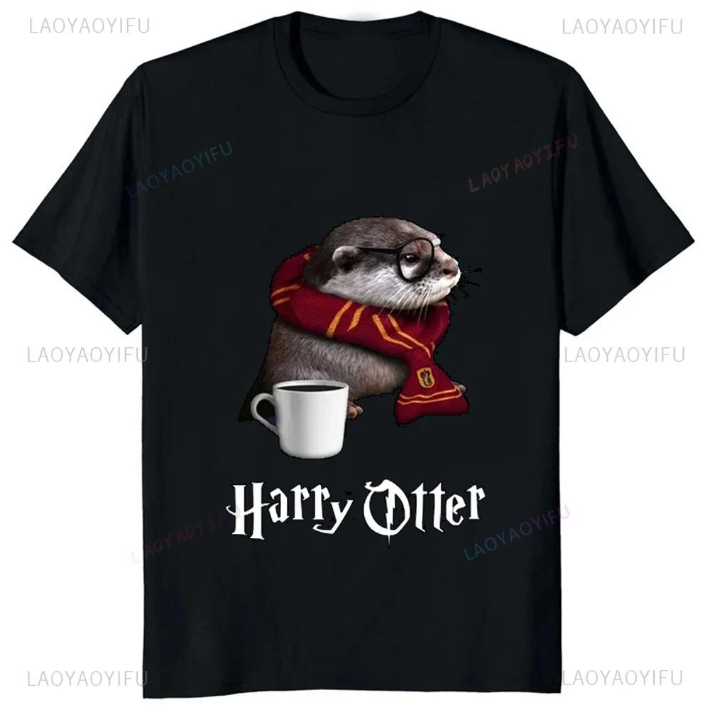 Just Anotter Day for Otter Lover Funny T-Shirt Casual Streetwear Loose Fashion Man Tshirt Hipster Hip Hop Harajuku Style Tees