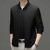 Spring New Solid Color Zipper Jacket Men's Trend Casual Stand-up Neck Jacket Middle-aged Formal Coat