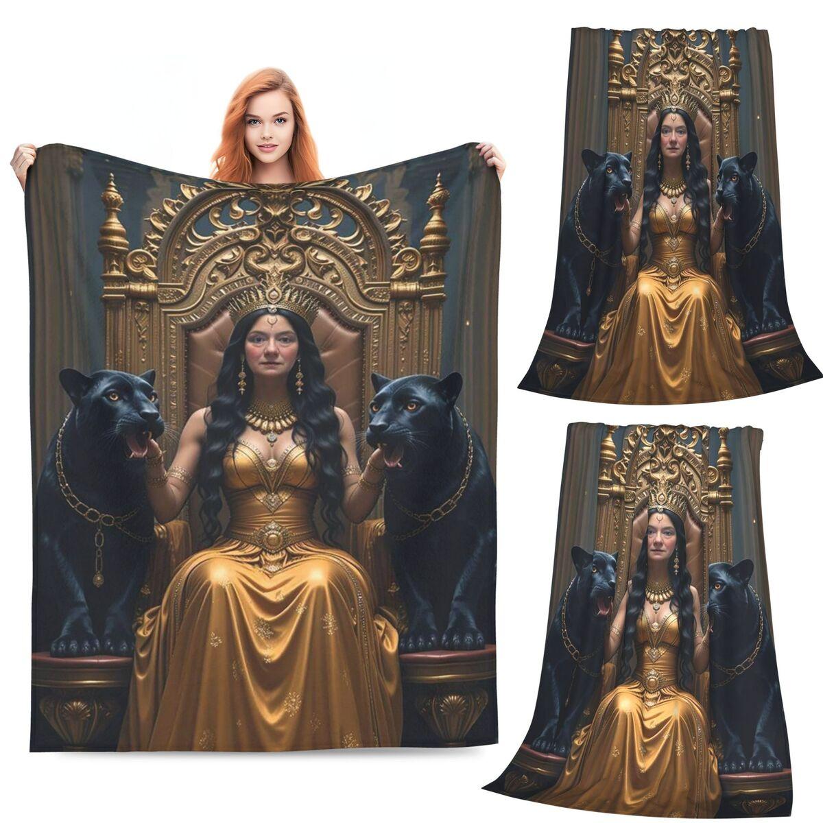 

Goddess Blankets Soft Warm Flannel Throw Blanket Bedding for Bed Living room Picnic Travel Home Couch 80x120cm