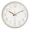 Multi-color Nordic Wall Clock Non-Ticking Wall Electronic Time Fashion Round Hanging Clock  Home