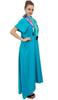 Bimba Women's Asymmetrical Hem Black Summer Maxi Pockets Dress With Scarf-10