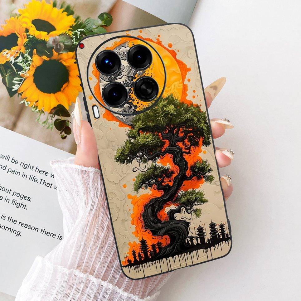 For Tecno Camon 30 Premier Camon 30 30s Pro Phone Case Chinese Dragon Cute Cat Cartoon Pattern Casing Soft TPU Silicone Cover