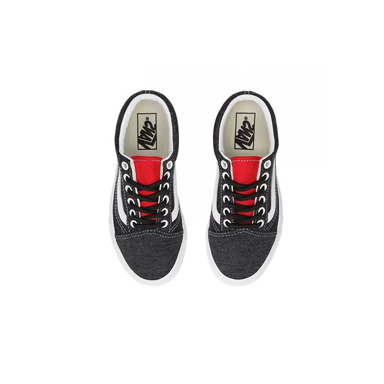 Vans Old Skool Series Comfortable Casual Low Top Kids Skate Shoes Kids Sneaker Black Yellow VN0A4BUUWK7