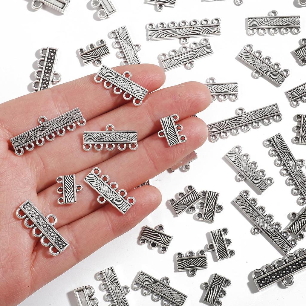 10Pcs Pick Size Alloy Bracelet Clasp For Jewelry Component Making DIY Bracelet Charm Decoration