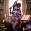 Tenue Cosplay Mona de Genshin Impact Miroir des Eaux Ciel Étoilé Peau Costume Cos Anime pour Performance Scénique