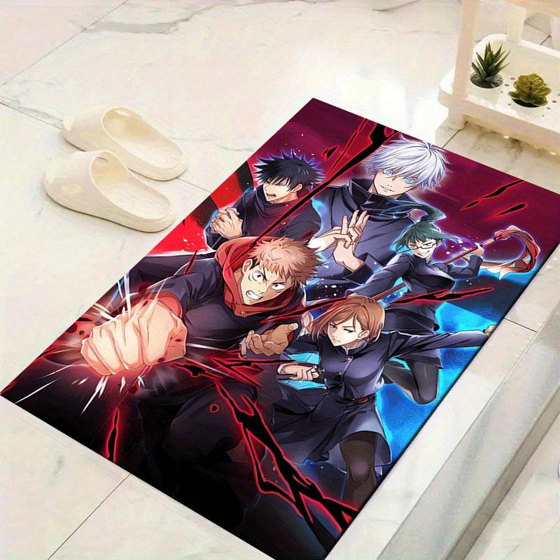 1pc Jujutsu Kaisen Pattern Area Rug, Anti slip Non Shedding Stain Resistant Carpet