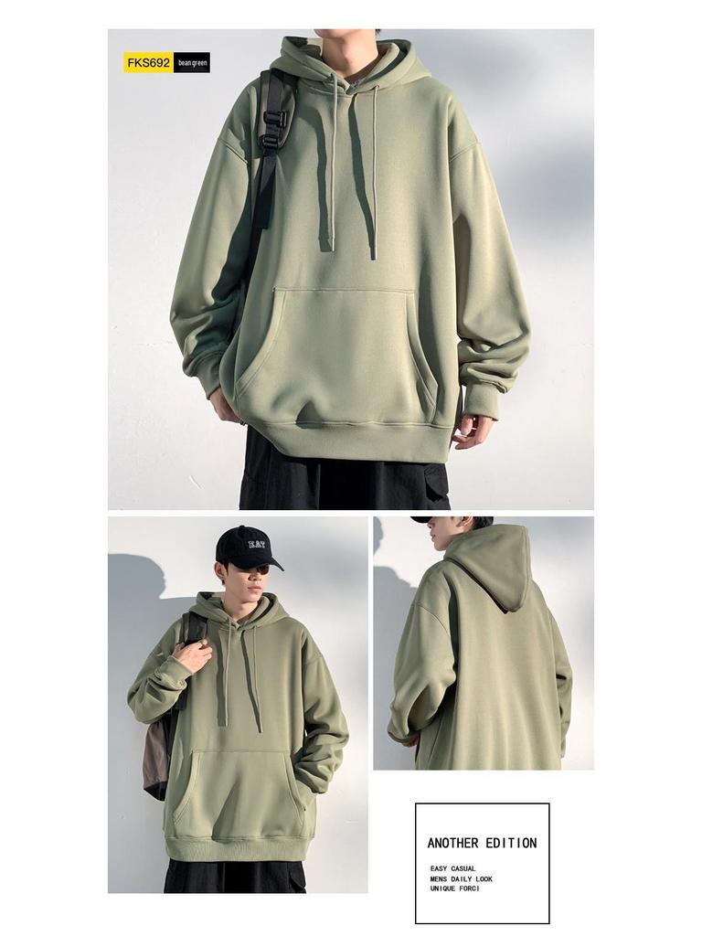 Herr Casual Lös Tung Huvtröja - Trendig, Mångsidig Sportkläder för Vår och Höst