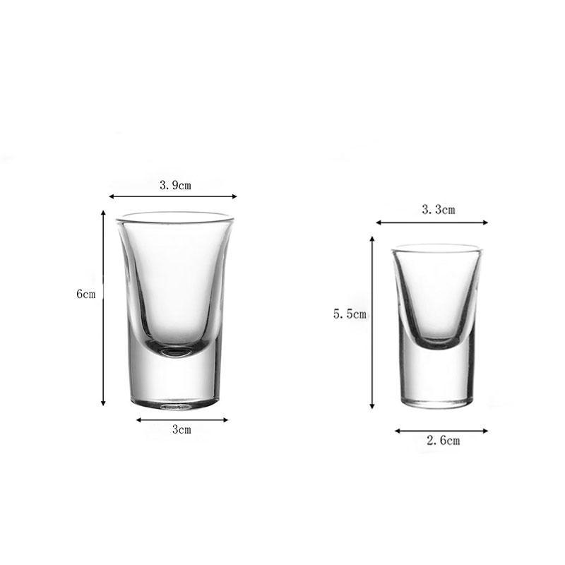 6pcs Glass Wine Glasses of Two Sizes Small Gifts for Festivals Small Wine Glasses for Gatherings Small Presents Christmas Gift