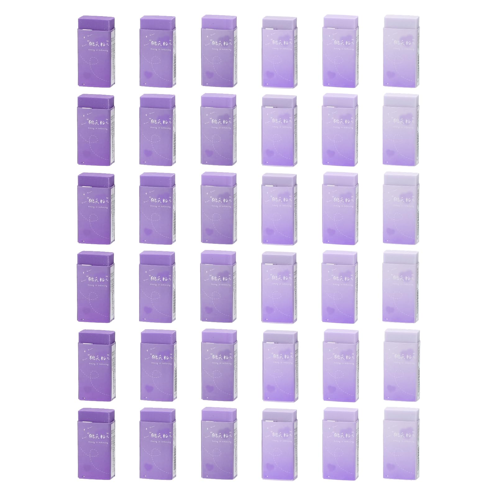 

PATIKIL Pencil Eraser Set of Gradient Cute Square Office Study Purple 36, Colors, Erasers, Supplies, Stationery, Art, Supplies, фиолетовый