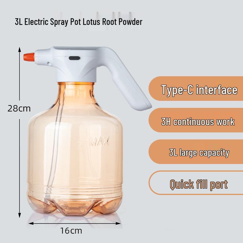 3L White Flower Pot Tray with Sprayer for Balcony Gardening and Disinfection