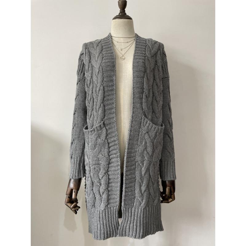 Knit Sweater,Cardigan Long Cardigan Sweater Twist Knit Sweater Women