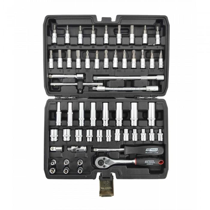 AW Tools 1/4 Socket & Driver Set