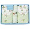 Nishikawa Towel Gift Two Face Towels and One Hand Cotton Wedgwood Wild Strawberry Elegant and Delicate Thin and Easy To Use Made In TT88250601G1 Set