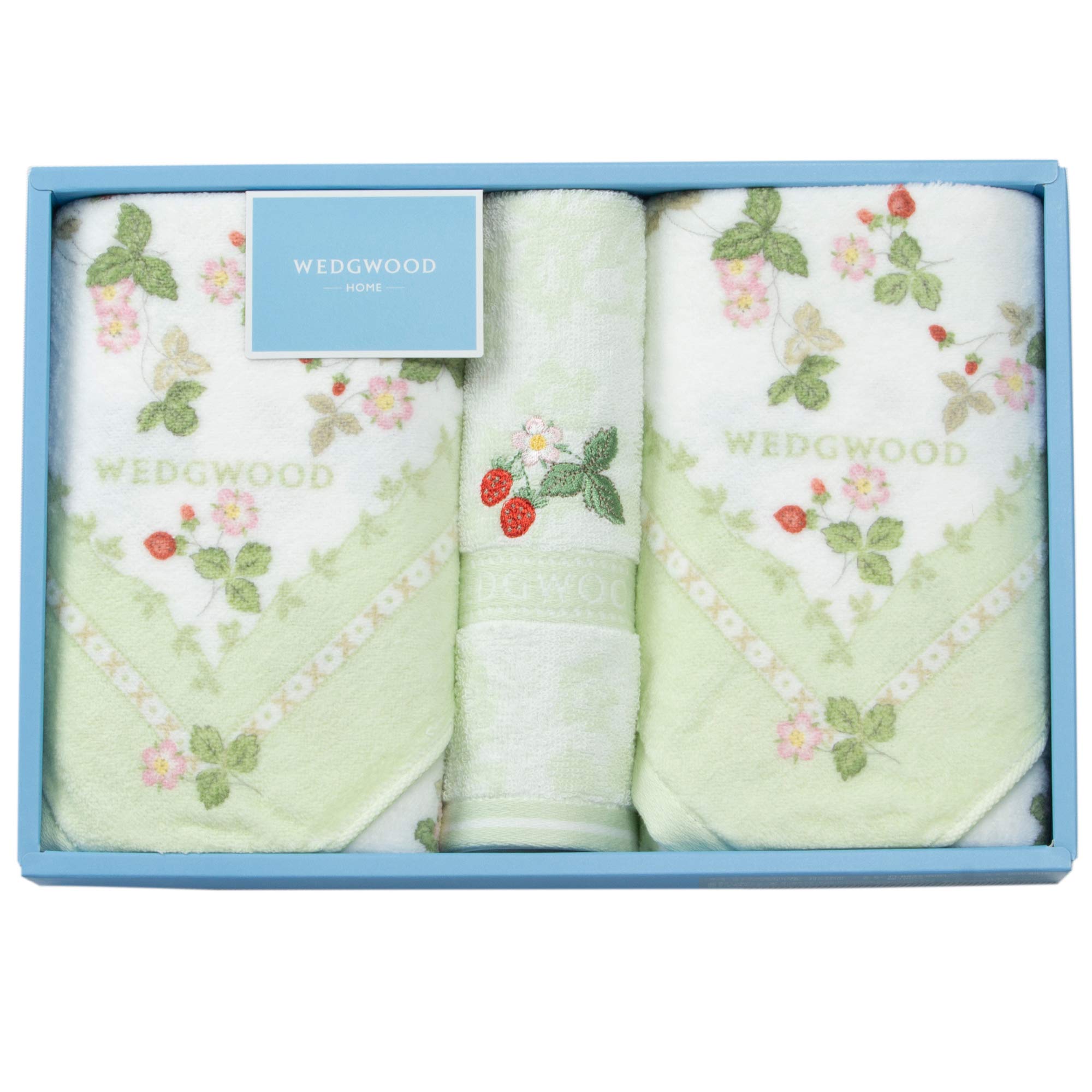 

Подарочный набор полотенец Nishikawa: два лицевых полотенца и одно ручное хлопковое полотенце Wedgwood Wild Strawberry. Элегантные и нежные, тонкие и простые в использовании. Сделано в TT88250601G1 Набор зелёный