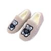 Cozy Women's Bear Slippers: Autumn Winter 2025 Collection - Fashionable, Versatile Plus Velvet Flat Cotton Shoes