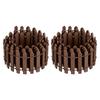 M METERXITY 2-Pack Miniature Fairy Garden Fence 35" 90x5cm Wooden DIY Small Wooden Decorative Fence for DollhouseCraftDiorama Projects Micro
