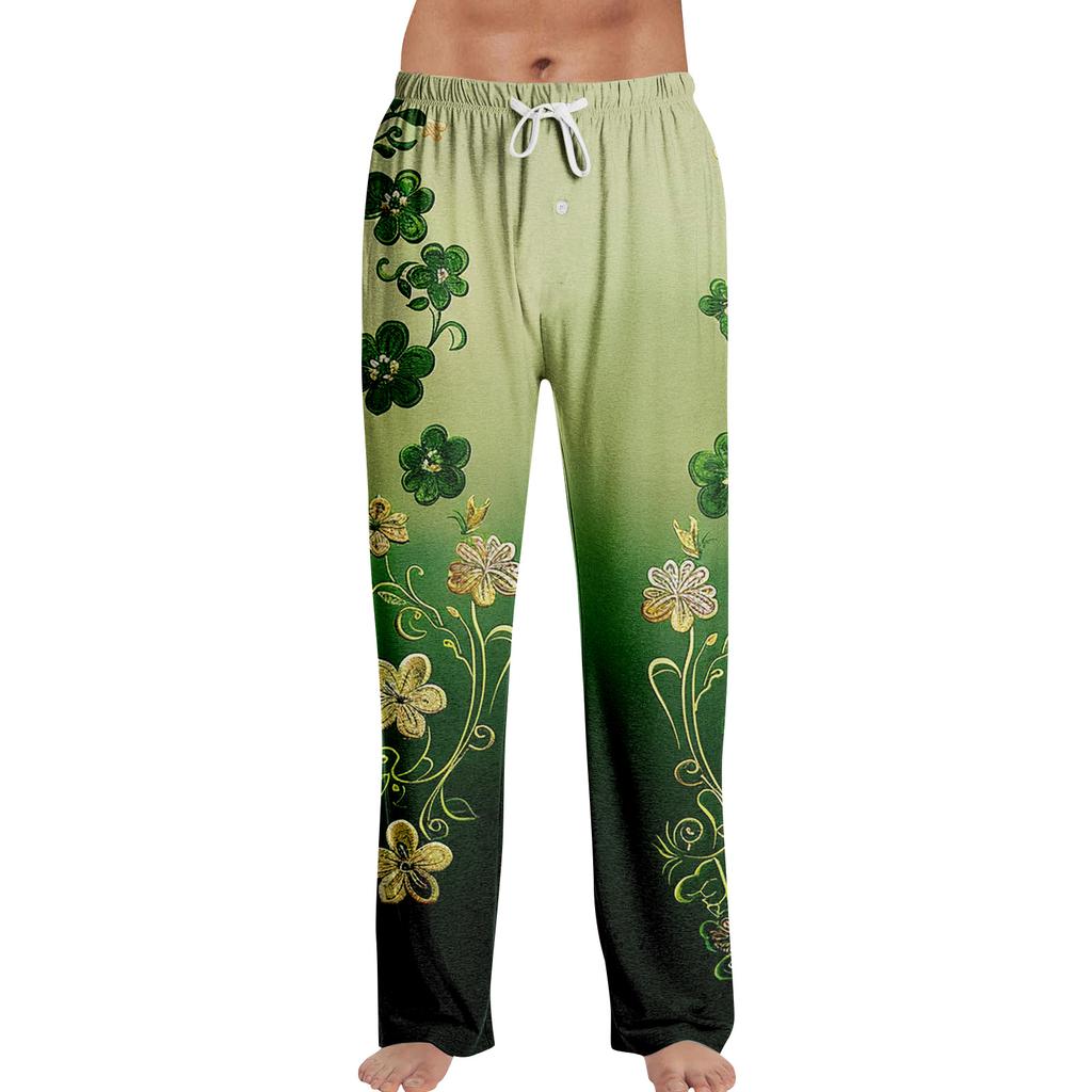 Men's St. Patrick's Day Print Home Sleep Pants