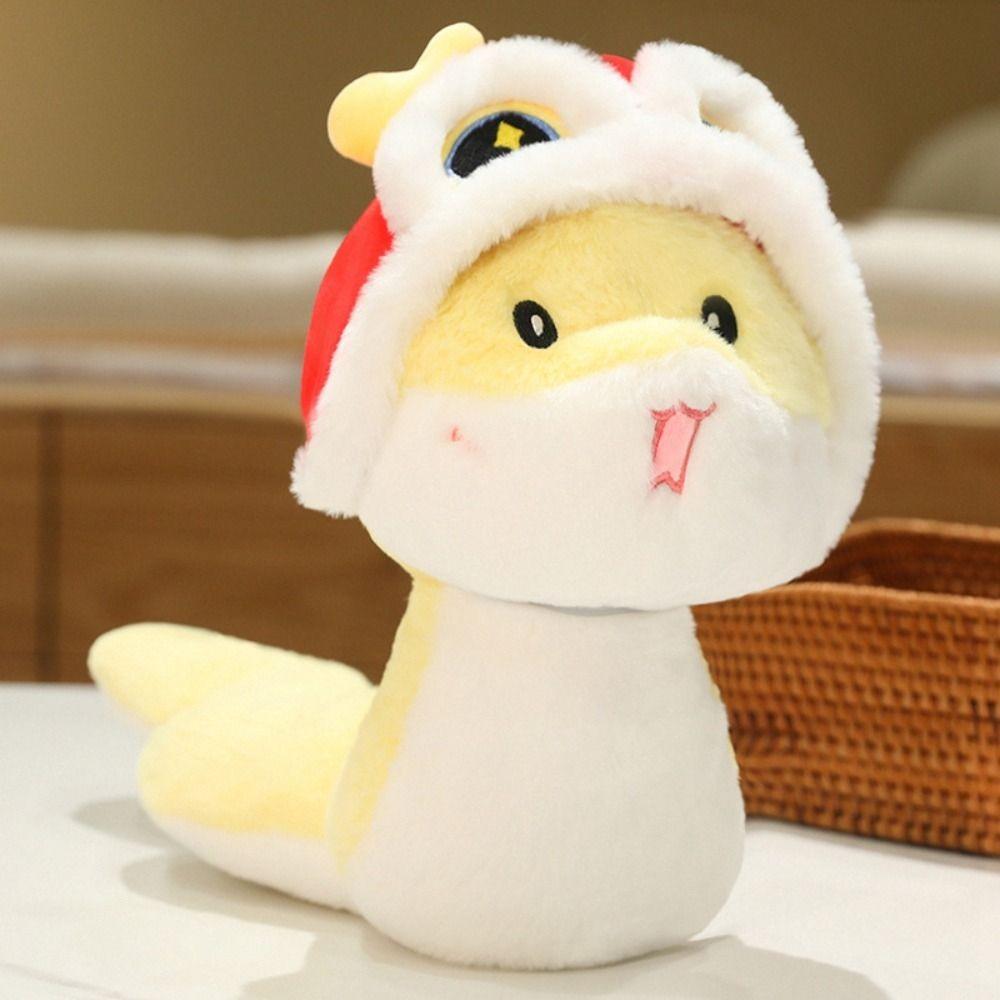 Flower Snake Plush Dolls 24CM Snake New Year Mascot Fashion Snake Stuffed Toy  Home Decor