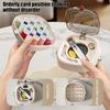 Portable Sewing Kit Magnetic Needle Holder Box Travel Sewing Tools Box Includes 16 Colors Threads Scissors Tape Measure Thimble for Hand Sewing Home