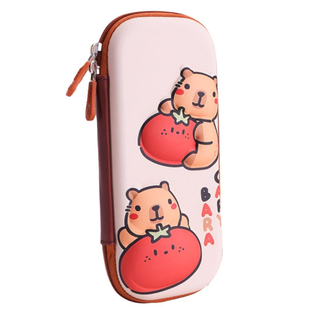 

3 слоя пенал 3D пенал милый Capybara пеналы школьные принадлежности 05