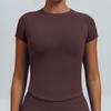 Quick-Dry Slim Fit Yoga T-Shirt - Stretch, Moisture & Sweat-Wicking Fitness Short Sleeve Top