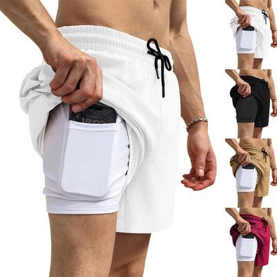 Neue Shorts Herren Basketballshorts Sommer Übergröße Locker Schnelltrocknende Hosen Laufen Doppellagige Freizeithorts