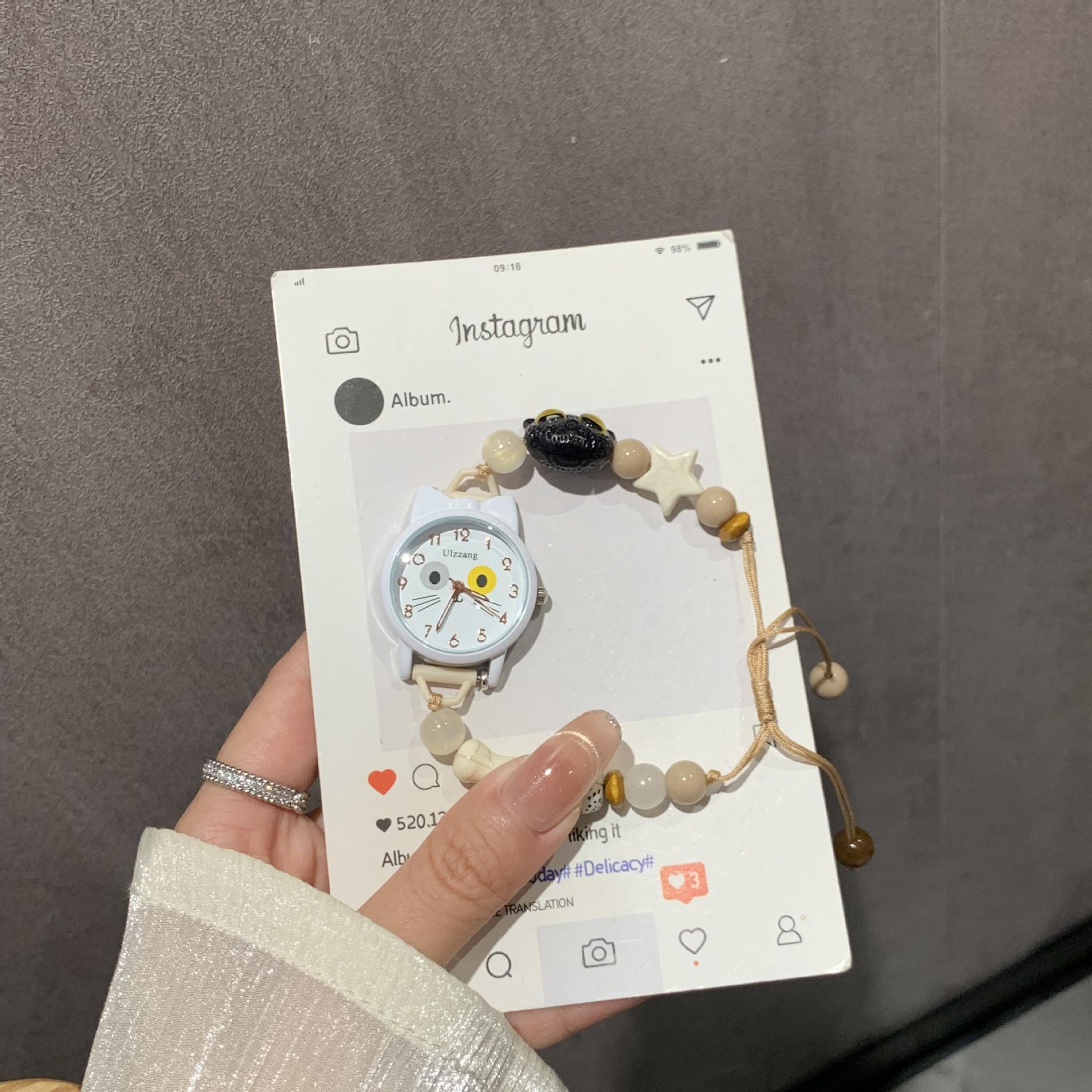 

Small Literary And Simple Bracelet Watch Female Student Cute Cartoon Niche Girlfriend Bracelet Student Watch