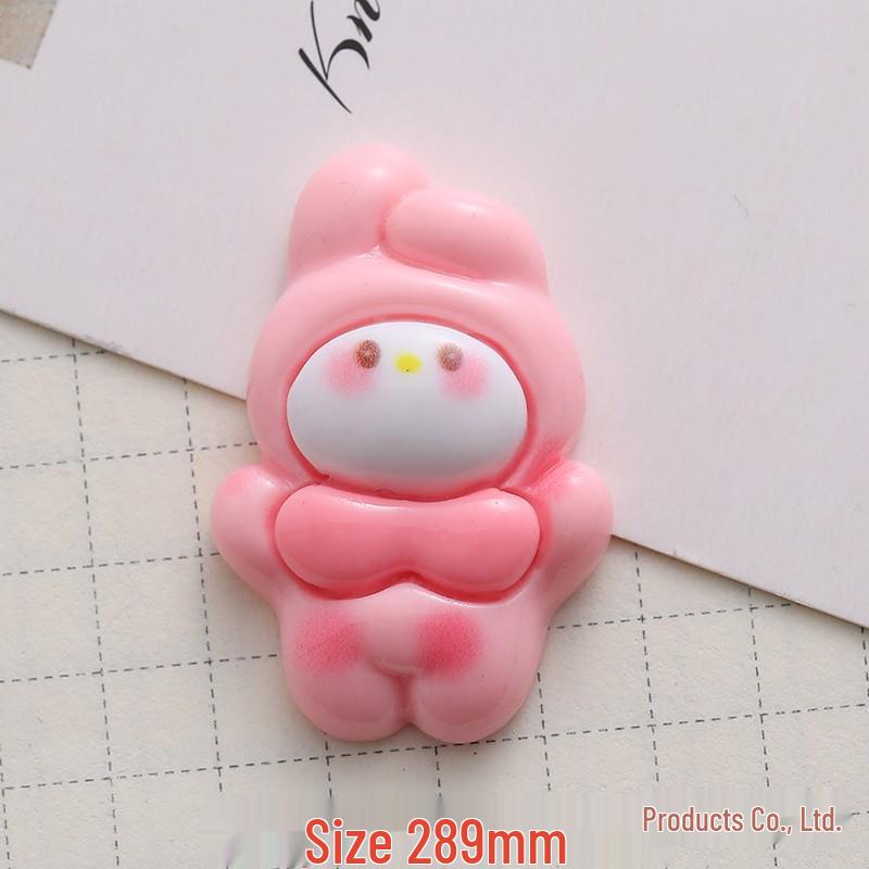 Sanrio Cartoon Resin Accessories: Cute Phone Stickers, Hair Clips, Bottle Magnets, Shoe Buckles