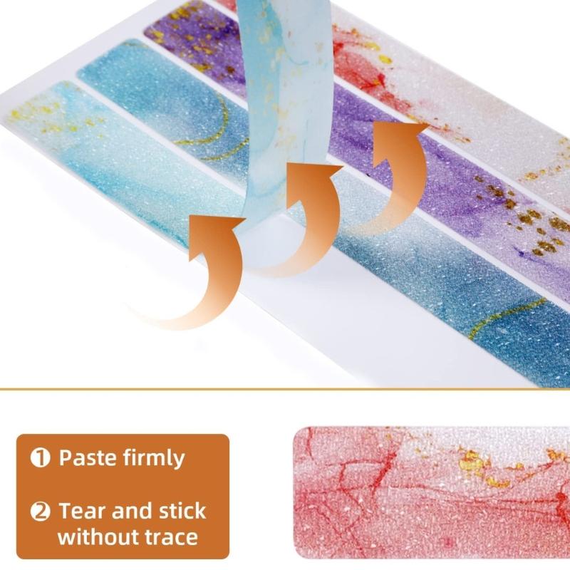 24Pcs Anti-slip Strips Safety Shower Treads Stickers Bathtub Non Slip Stickers