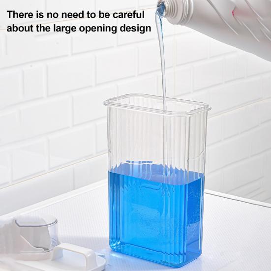 1500/2000/2800 ml láhev dávkovače pracích prostředků Průhledný design Easy Pour s uzávěrem se zásobníkem na tekuté mýdlo