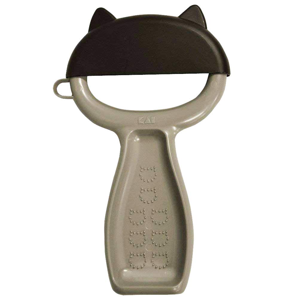 Kai Nyammy Cat Peeler with Made in DH2720 Hat-Shaped Cover, Japan,