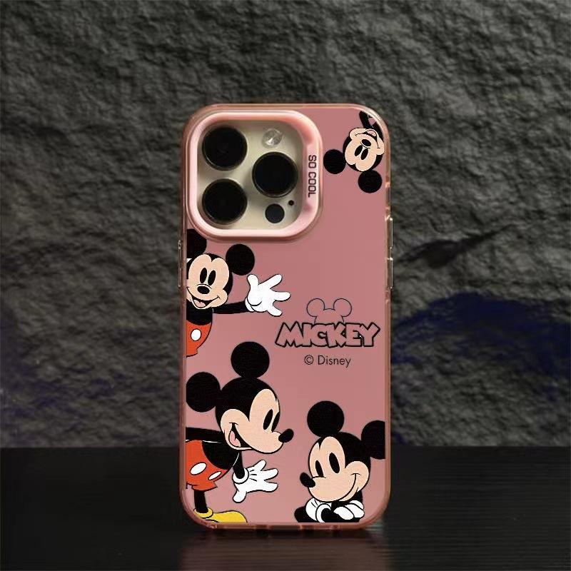 Waving Mickey Is Suitable for 15promax Apple 16pro Mobile Phone Case 14 Cartoon 13pro Europe and America 12 Niche 11