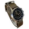 M.R.M.W. Men's Military Watch, Type A-15 Elapsed Time, Green NATO Strap