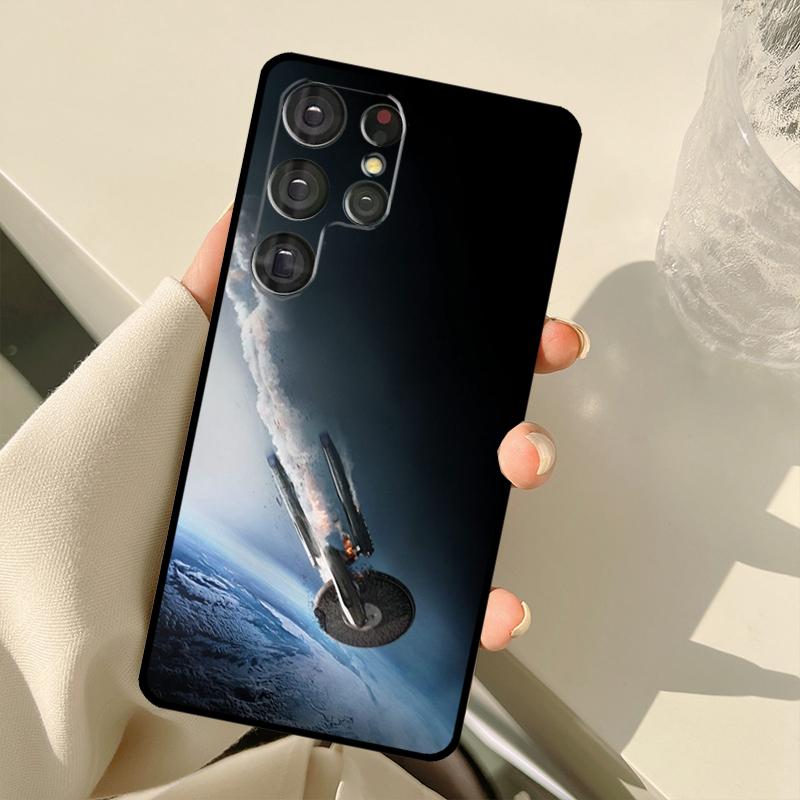 Space Ship Art Case For Samsung Galaxy S25 Ultra S21 S22 S23 S24 Ultra S9 S10 Plus S20 FE S25 FE Back Cover
