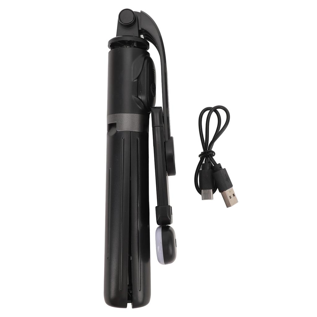 Selfie Stick Tripod with Light USB Rechargeable Bluetooth Telescopic Phone Selfie Stick with