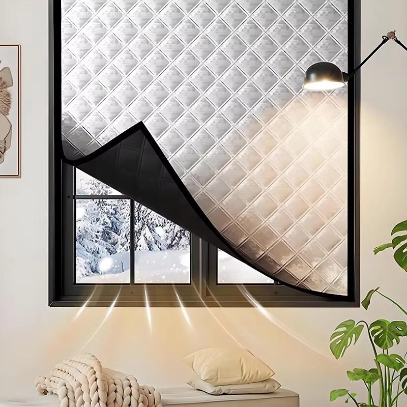 Winddichte Warme Vorhänge, Winter Winddicht, Schlafzimmer, Isolierfolie, Kälteschutz, Vollständig Abgedichtete Fliegengitter, Türvorhänge Isolierung Fensterschutzgitter