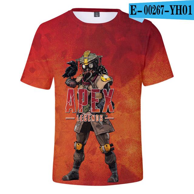 Kids T Shirt 3d Apex Legends Clothing Children Boys Girls Short Sleeve Tshirt Outerwear T -Shirt Children Clothe Tee 