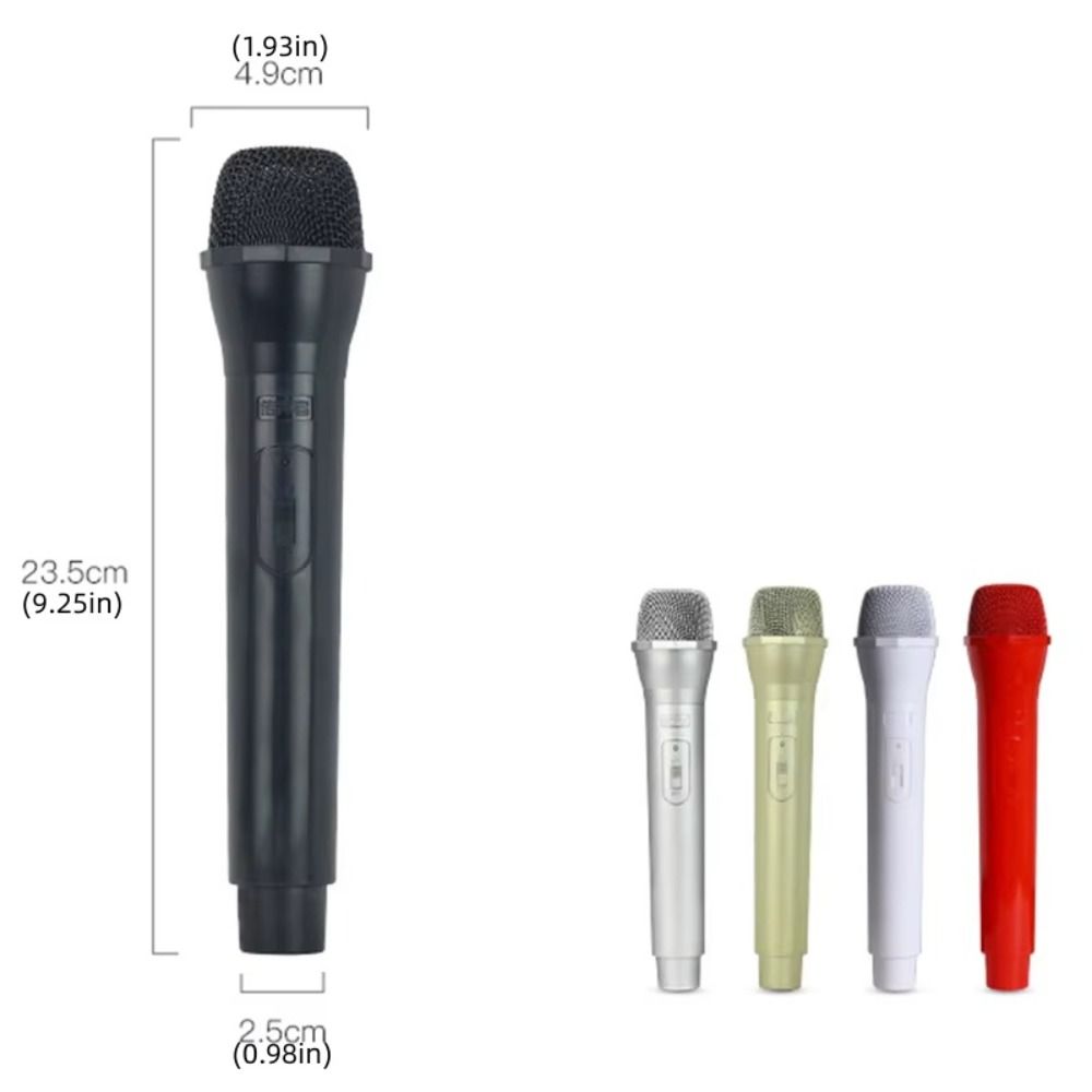 Realistic Prop Microphone Singing Practice Kids Microphone Toy Fake Prop Mic Dance Shows
